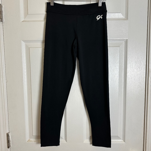 GK Elite Gymnastics Black E2353 Black DryTech Tights Adult Medium - Picture 1 of 5